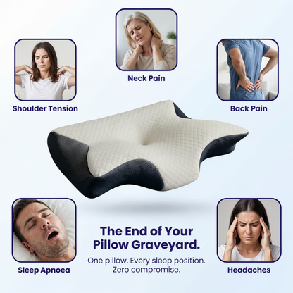 AuraHaven™ DeepSleep Orthopedic Contour Pillow