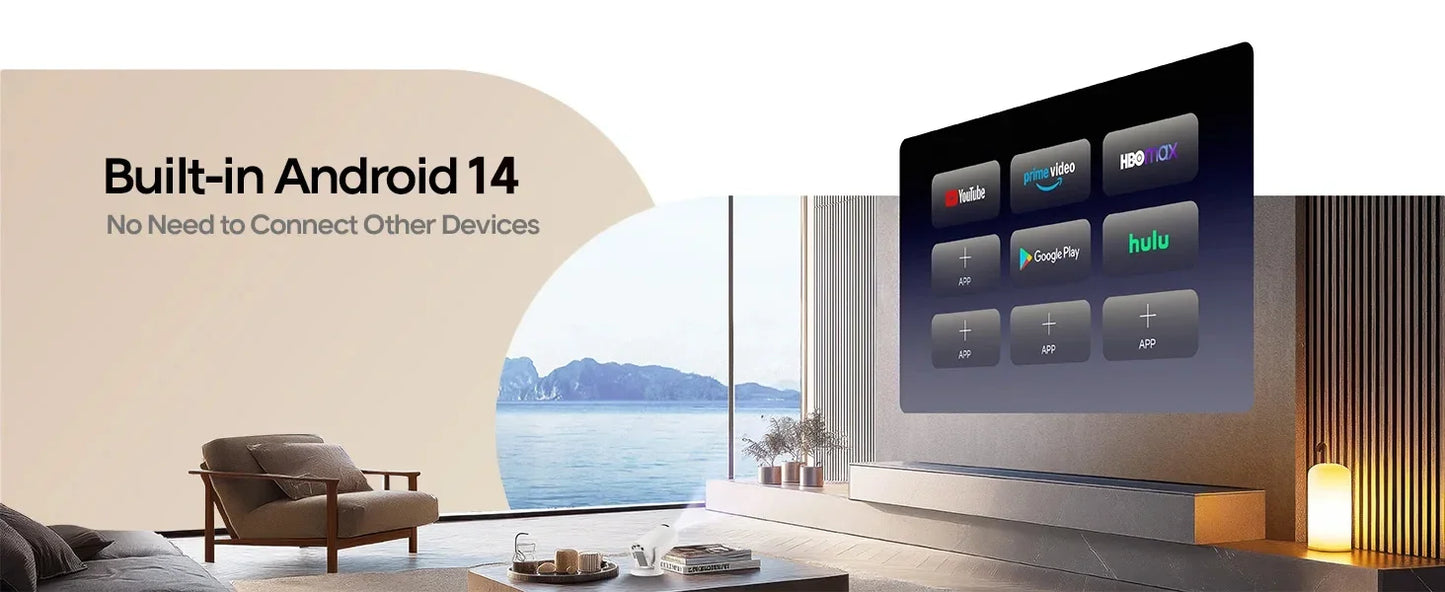 AuraHaven™ LumiOne Portable Smart Projector