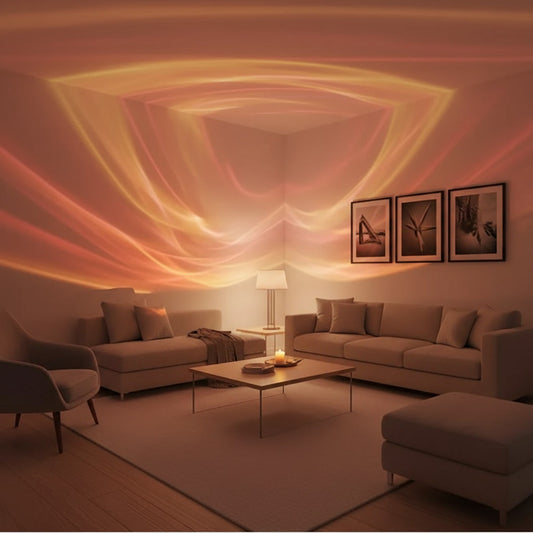 AuraHaven™ Sunset Projection LED Mood Light with Remote